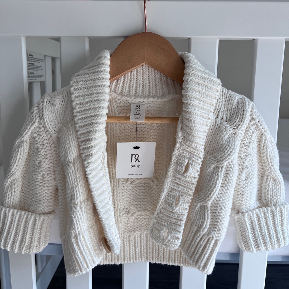 Banana Republic baby cable knit cardigan